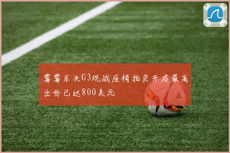 霉霉东决G3观战座椅拍卖开启最高出价已达800美元
